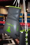 PROLACE 10oz Fight Gloves - Grey / Lime Green