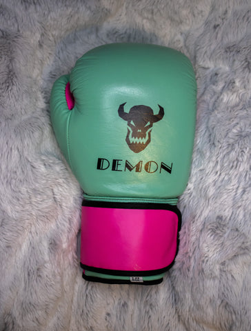 8oz PROSTRAP Jr Training Gloves - Pink / Teal