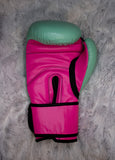 8oz PROSTRAP Jr Training Gloves - Pink / Teal